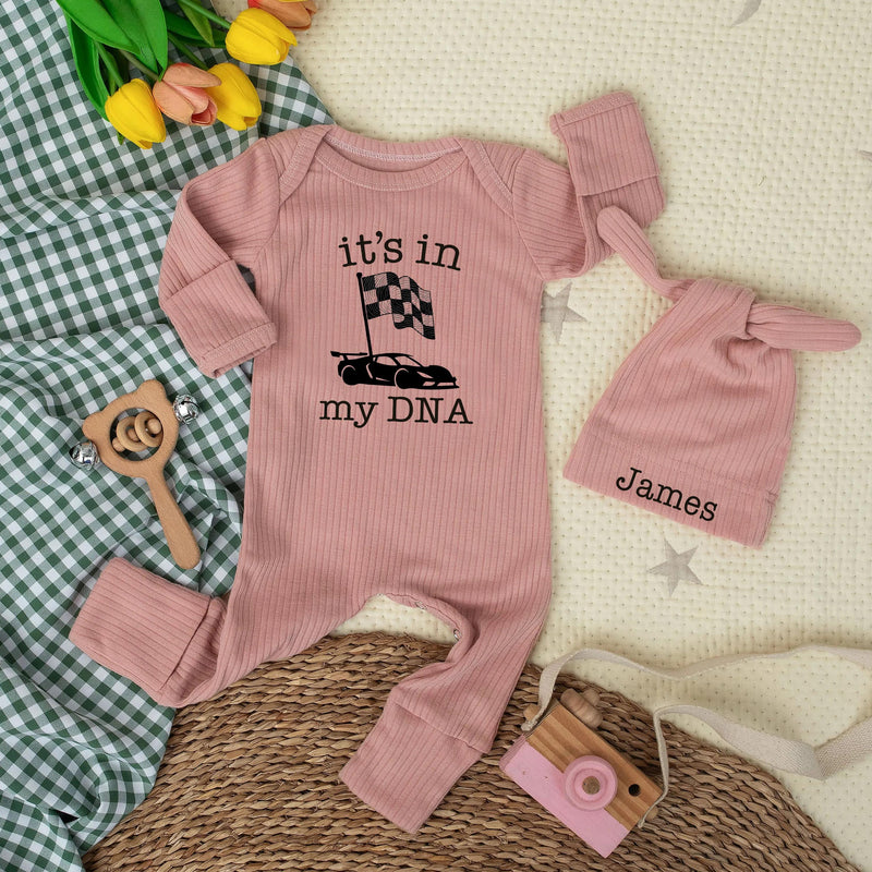 It’s In My DNA Racing Baby Bodysuit Sports Car Infant Romper Motorsport Outfit Newborn Gift Cotton Comfortable Race Car Baby Clothes