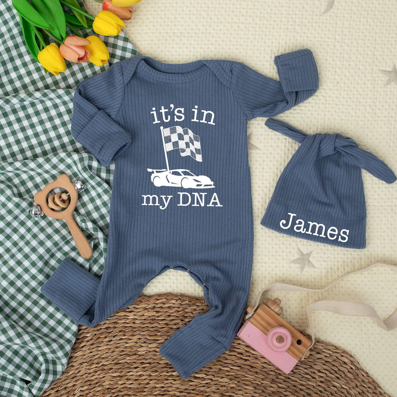 It’s In My DNA Racing Baby Bodysuit Sports Car Infant Romper Motorsport Outfit Newborn Gift Cotton Comfortable Race Car Baby Clothes