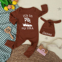 It’s In My DNA Racing Baby Bodysuit Sports Car Infant Romper Motorsport Outfit Newborn Gift Cotton Comfortable Race Car Baby Clothes