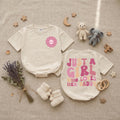 Just a Girl Who Loves Her Daddy Baby Romper, Cute Smile Flower Design, Soft Cotton Long Sleeve Bodysuit for Infant Girls, First Father's Day Outfit