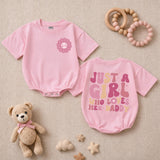 Just a Girl Who Loves Her Daddy Baby Romper, Cute Smile Flower Design, Soft Cotton Long Sleeve Bodysuit for Infant Girls, First Father's Day Outfit