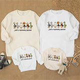 Just a Spooky Goose Halloween Sweatshirt for Matching Family Outfits, Cute Fall Pumpkin Patch Shirts, Cozy Parent-Child Sweaters