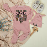 Just in Time for Hunting Season Baby Bodysuit with Camo Bow, Retro Deer Antler Design, Infant Outdoor Clothes, Rustic Hunting Outfit