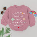 Kisses From the Clouds Baby Romper Personalized Memorial Outfit Soft Cotton Sentimental Gift for Baby Shower Custom Grandma Design