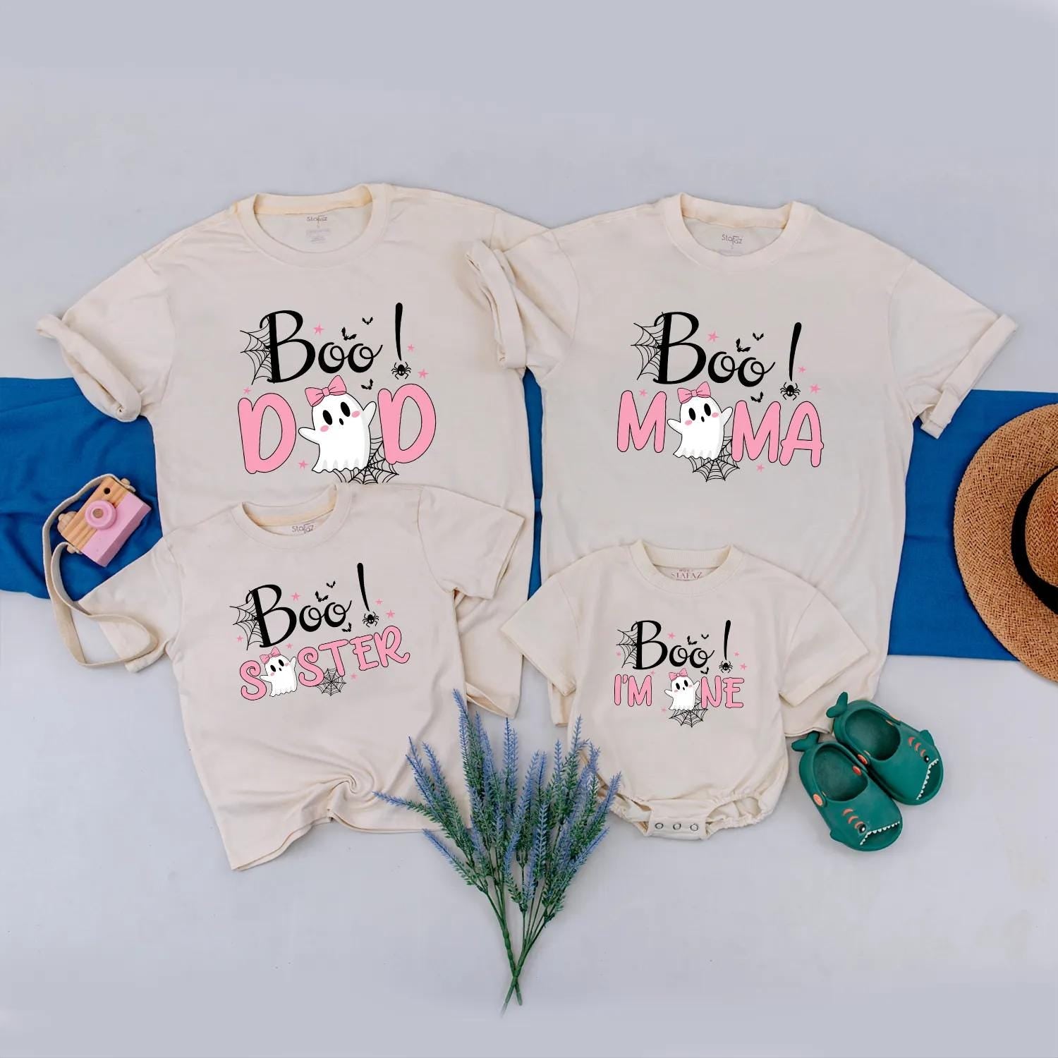 Little Boo Birthday Shirt for Baby Girl, Cute Ghost Halloween Party Outfit, Custom Soft Cotton Tee for Toddler's First or Second Birthday