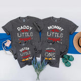 Little Nugget First Birthday Shirt, Custom Matching Family Outfits, Funny Party Clothes with Cow Print, Chicken Nugget Graphics, Baby Gift