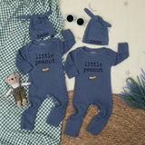 Little Peanut Baby Bodysuit and Hat Set Personalized with Name Gender-Neutral Newborn Gift Soft Cotton Going Home or Keepsake Outfit