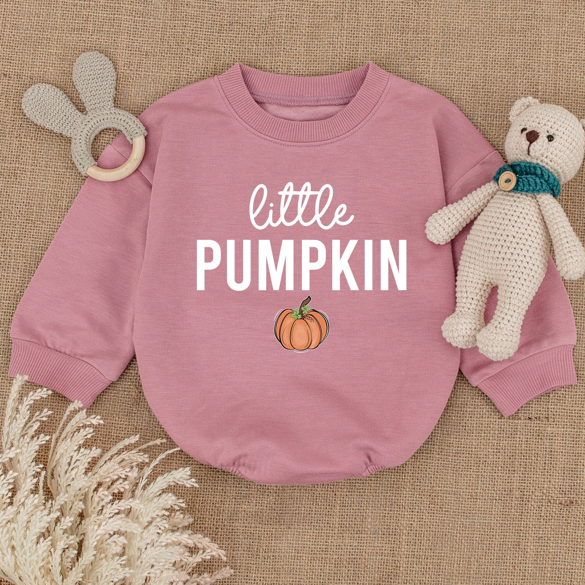 Little Pumpkin Baby Romper Cozy Autumn Outfit for Thanksgiving Infant Fall Bodysuit Soft Cotton Seasonal First Holiday Apparel