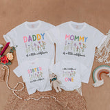 Little Wildflower Matching Family Birthday Shirts Custom Floral 1st Birthday Outfit Boho Wild One Clothes Baby Girl Gift Celebration