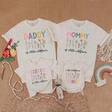 Little Wildflower Matching Family Birthday Shirts Custom Floral 1st Birthday Outfit Boho Wild One Clothes Baby Girl Gift Celebration