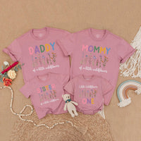 Little Wildflower Matching Family Birthday Shirts Custom Floral 1st Birthday Outfit Boho Wild One Clothes Baby Girl Gift Celebration