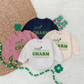 Lucky Charm Baby Bodysuit with Shamrock St. Patrick's Day Irish Newborn Gift Soft Cotton Romper Festive Green Design for Holiday