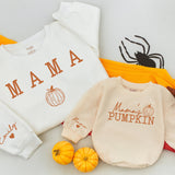 Mama and Me Matching Fall Sweatshirts Cozy Pumpkin Design Mom Baby Autumn Outfit Thanksgiving Gift Soft Cotton Personalized