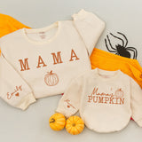 Mama and Me Matching Fall Sweatshirts Cozy Pumpkin Design Mom Baby Autumn Outfit Thanksgiving Gift Soft Cotton Personalized