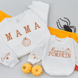 Mama and Me Matching Fall Sweatshirts Cozy Pumpkin Design Mom Baby Autumn Outfit Thanksgiving Gift Soft Cotton Personalized