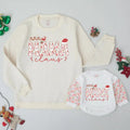Mama and Mini Claus Matching Christmas Sweatshirts, Custom Holiday Outfit for Mom and Baby, Soft Cotton Family Sweater, Perfect Baby Gift
