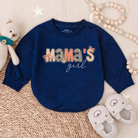 Mama's Girl Bubble Romper Floral Pink Mother's Day Gift Cute Baby Outfit Soft Cotton Infant Clothes Toddler Birthday Party Attire