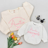 Matching Auntie and Niece Shirts with Elegant Bow Design Soft Cotton Minimalist Style Personalized Family Gift for Baby Toddler Girl Boy