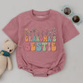 Matching Grandma and Me Floral T-shirts Pastel Design for Baby Shower Newborn to Youth Sizes Family Gift Grandma's Bestie Personalization