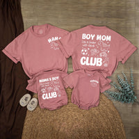 Mom and Son Matching Outfits Custom Dinosaur Boy Clothes Coral and Blue Family Shirts Personalized Boy Mom Club Gift