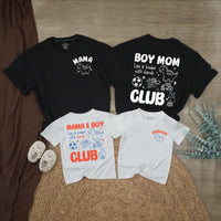 Mom and Son Matching Outfits Custom Dinosaur Boy Clothes Coral and Blue Family Shirts Personalized Boy Mom Club Gift