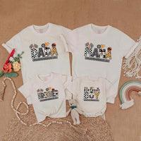 Monster Truck Birthday Matching Family Shirts Race Car Party Outfits Custom Dada Mama Brother Baby Boy 1st Birthday Gift Fun Design
