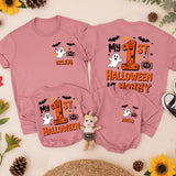 My 1st Halloween Matching Family Outfit Custom Baby Romper Spooky Ghost Bat Design Fun Party Gift for Mom Dad Infant Celebration