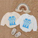 In My Mama's Boy Era Baby Romper - Cute Blue Checkered Text Print, Long Sleeve Soft Cotton Bodysuit for Boys, Perfect Baby Shower Gift