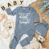 My Mom Is Taken but Hot Aunt Bodysuit Funny Baby Outfit Gift for New Auntie Soft Cotton Newborn Clothes Personalized Toddler Apparel