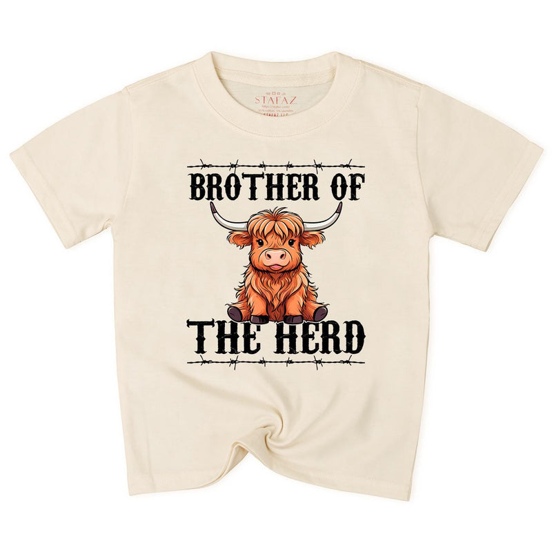 New to the Herd Baby Romper Personalized Highland Cow Outfit for Newborn or Sibling, Sister of the Herd Bodysuit Farm Baby Gift