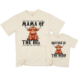 New to the Herd Baby Romper Personalized Highland Cow Outfit for Newborn or Sibling, Sister of the Herd Bodysuit Farm Baby Gift
