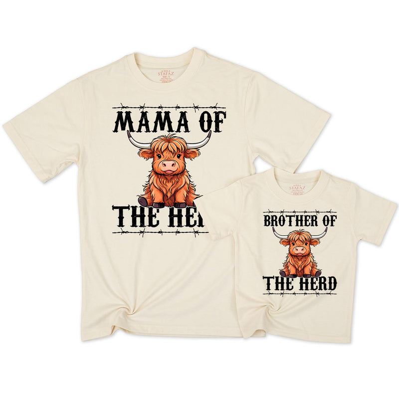 New to the Herd Baby Romper Personalized Highland Cow Outfit for Newborn or Sibling, Sister of the Herd Bodysuit Farm Baby Gift