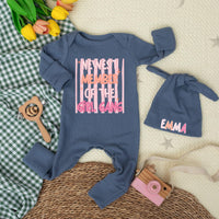 Newest Member of the Girl Gang Baby Bodysuit Funny Outfit for Infant Girl Shower Gift Custom Newborn Clothes Soft Pink Orange Design