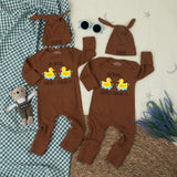 Oh Ducks There’s Two of Us Baby Bodysuit Twins Set for Newborns Cute Matching Outfits Funny Shower Gift Cotton Soft Personalized Design