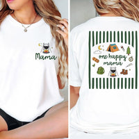 One Happy Camper 1st Birthday Outfit Set with Custom Name, Matching Family Camping Shirts and Baby Romper for Cake Smash