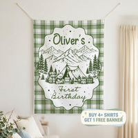 One Happy Camper First Birthday Shirt, Family Matching Camping Outfit