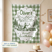 One Happy Camper First Birthday Shirt, Family Matching Camping Outfit