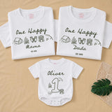 One Happy Camper First Birthday Shirt, Family Matching Camping Outfit