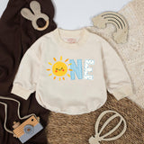 One Happy Sunshine 1st Birthday Romper Custom Name Outfit Baby Boy Girl First Trip Around the Sun Party Clothes Soft Cotton Design