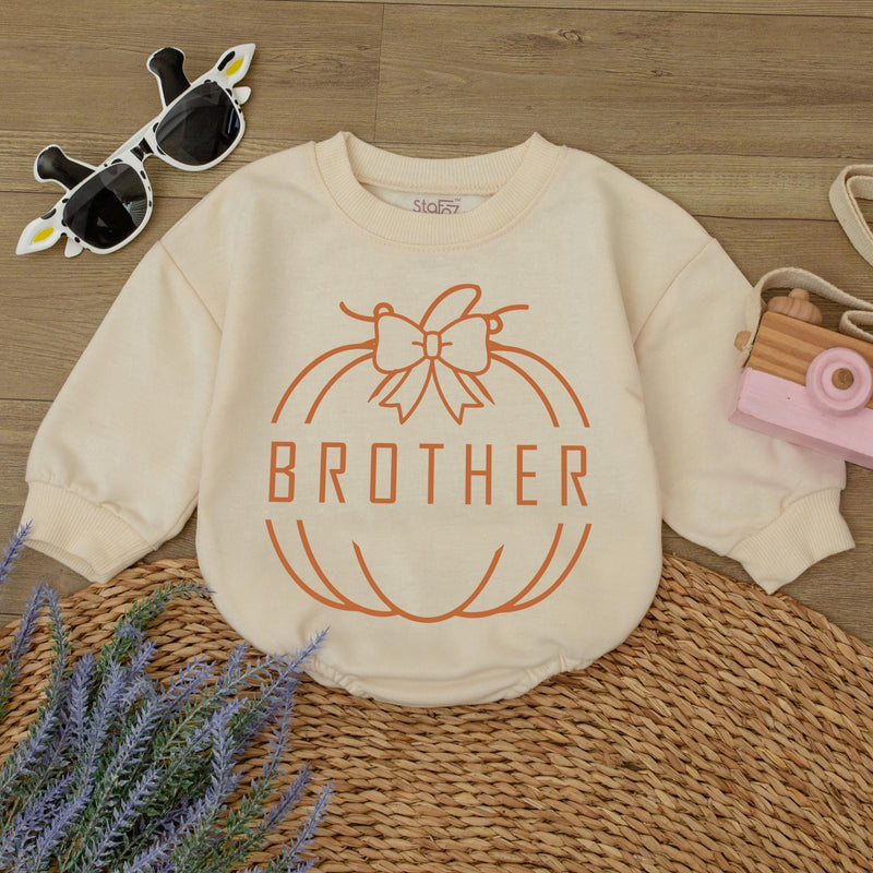 One Little Pumpkin Personalized Family Sweatshirts for Fall Birthday or Thanksgiving Matching Outfits for Baby Mom Dad Sister Brother