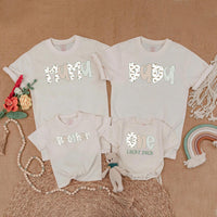 One Lucky Duck Birthday Shirt with Matching Family Outfit Theme, Personalized 1st Birthday Toddler Romper, Mom Dad Sister Baby Gift