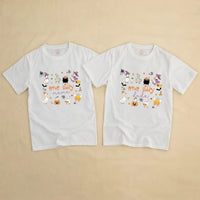 One Silly Goose Halloween Family Shirts with Custom Names, Matching Witchy Goose Outfits for Parents, Kids, and Babies