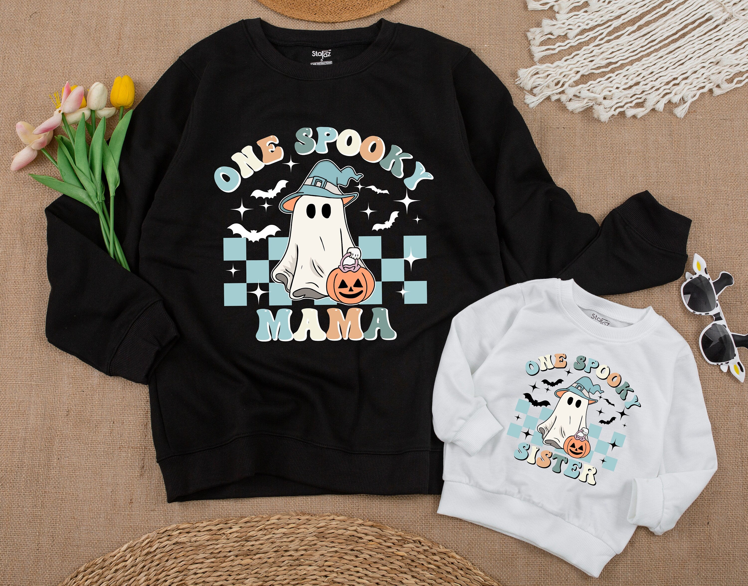 One Spooky Dude Baby Birthday Sweater Ghost Pumpkin Design Halloween Romper Soft Cotton Infant Toddler Boy Party Outfit Family Matching