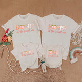 One Sweet Peach Family Matching Shirts for First Birthday Celebration Soft Cotton Customizable Outfit with Peach Graphic Design