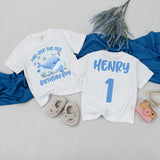 Oneder the Sea Birthday Shirt for Baby or Toddler, Ocean Animals 1st Birthday Outfit, Sea Theme Party Tee, Custom Name Gift for Boys or Girls