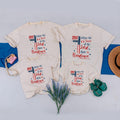 Patriotic Christian Family Shirts with Bible Verse, 250th America Freedom Tee for Kids, Adults & Babies, Soft Cotton 4th of July Outfits