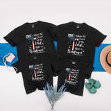 Patriotic Christian Family Shirts with Bible Verse, 250th America Freedom Tee for Kids, Adults & Babies, Soft Cotton 4th of July Outfits