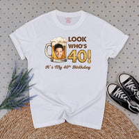 Personalized 40th Birthday Banner and Matching Shirts for Men, Custom Beer Mug Design Party Outfit, Vintage 1986 Celebration Decor
