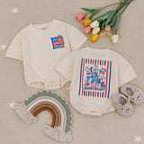Personalized 4th of July Toddler Tee with Name and Statue of Liberty Design Patriotic Baby Shirt USA Kids Outfit for America 250th Anniversary