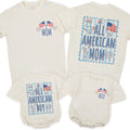 Personalized All American Boy Baby Romper with Patriotic Design for 4th of July, Toddler Independence Day Outfit, Cute Custom Gift